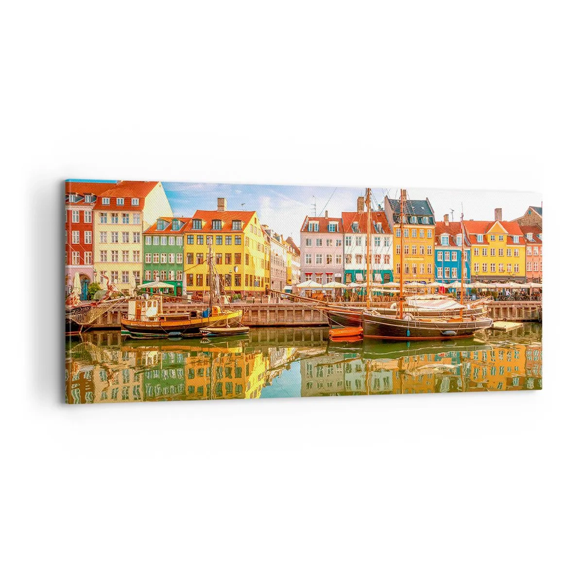 Quadro su tela - Stampe su Tela - Sull'acqua liscia come uno specchio - 100x40 cm