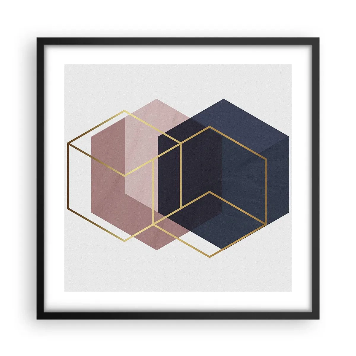 Poster in cornice nera - La forza della semplicità - 50x50 cm