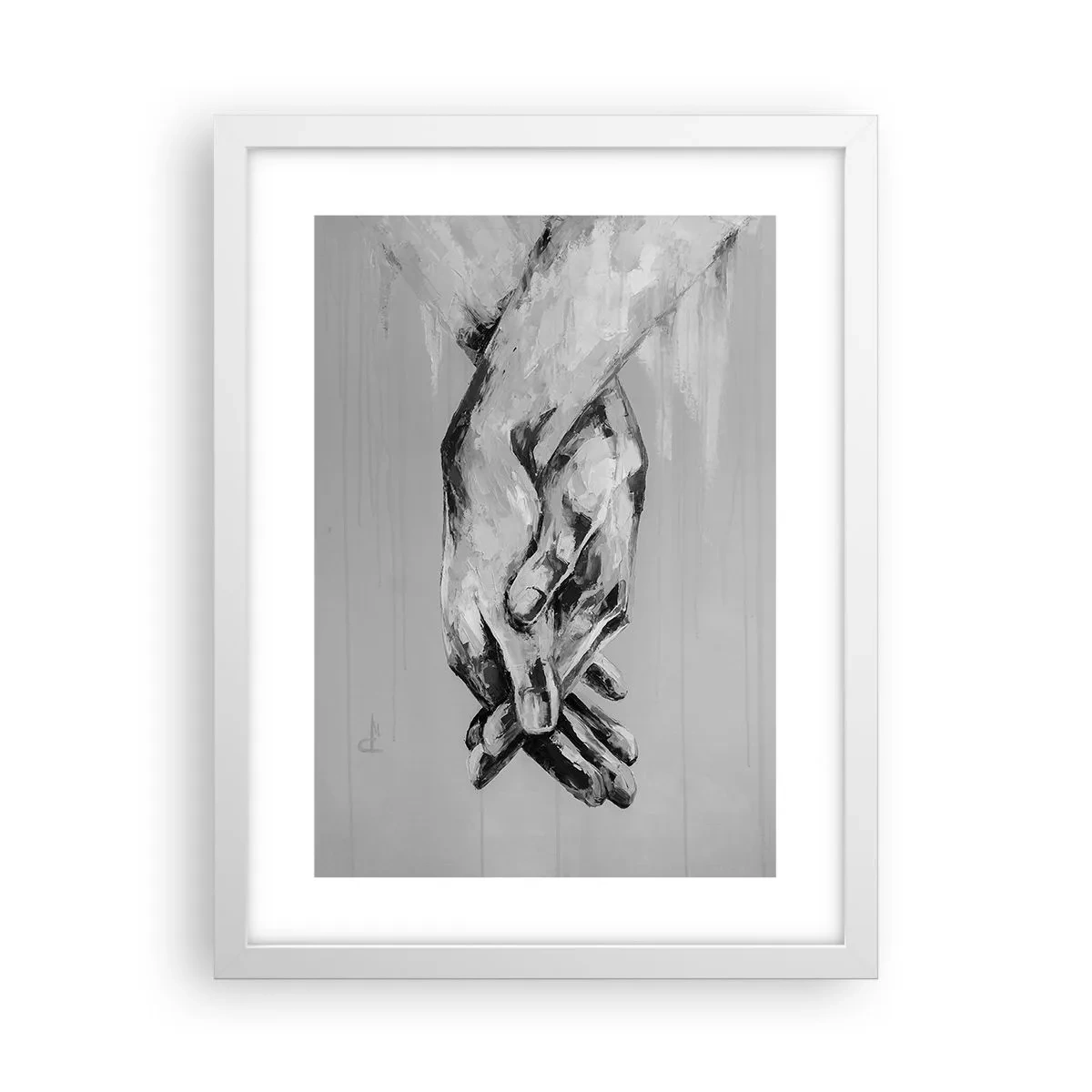 Poster in cornice bianca - Inizio... - 30x40 cm