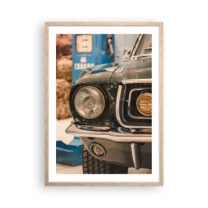 Poster in cornice rovere chiaro - Incontro con la leggenda - 50x70 cm