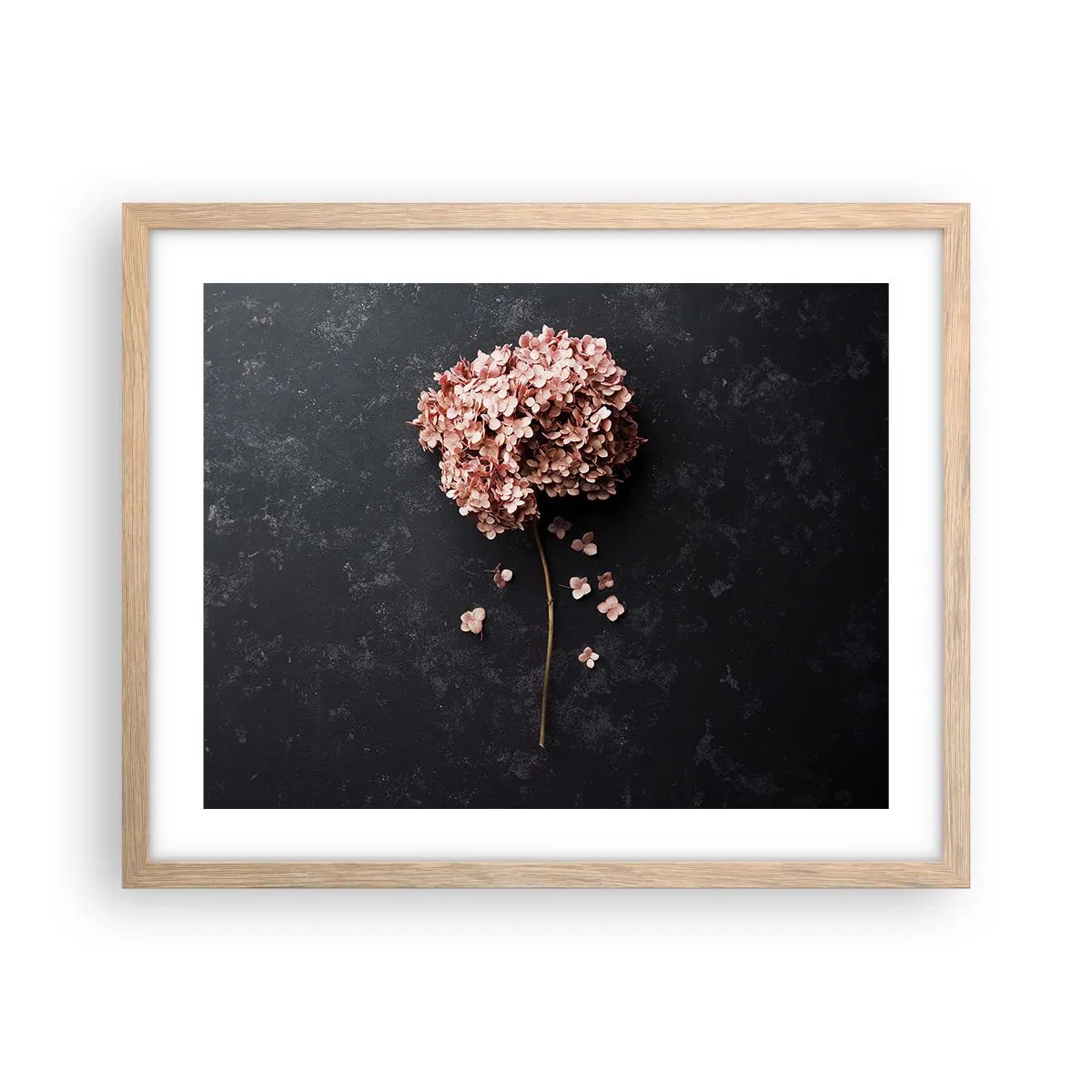 Poster in cornice rovere chiaro - Un vero segno romantico - 50x40 cm