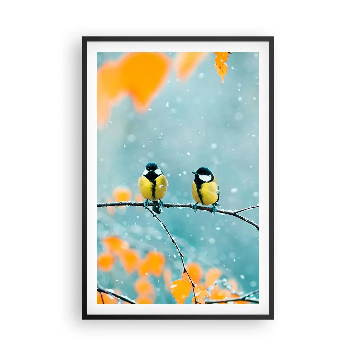Poster in cornice nera - Pettegolezzi alati - 61x91 cm