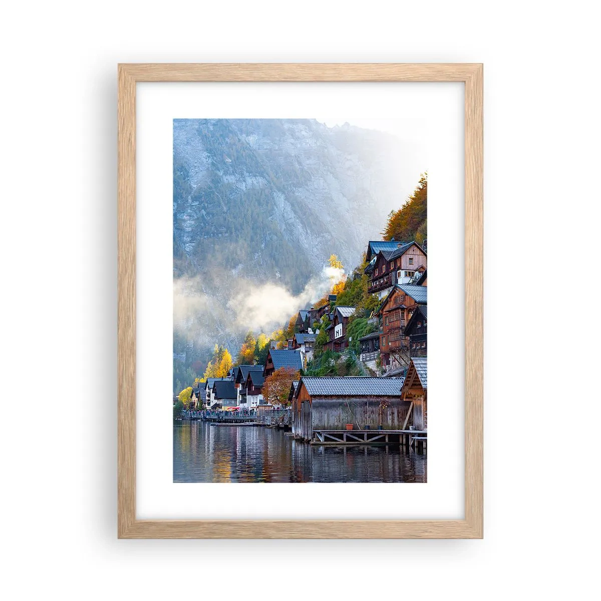 Poster in cornice rovere chiaro - Atmosfera alpina - 30x40 cm