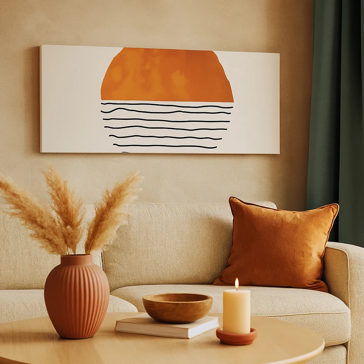 Quadro su tela - Stampe su Tela - Atmosfera giapponese - 30x30 cm