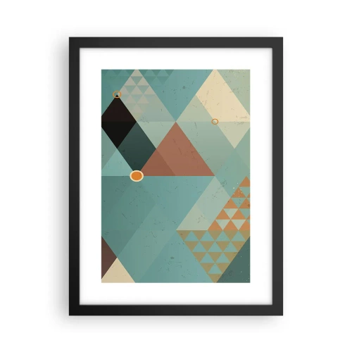 Poster in cornice nera - Unità della molteplicità, molteplicità dell'unità - 30x40 cm