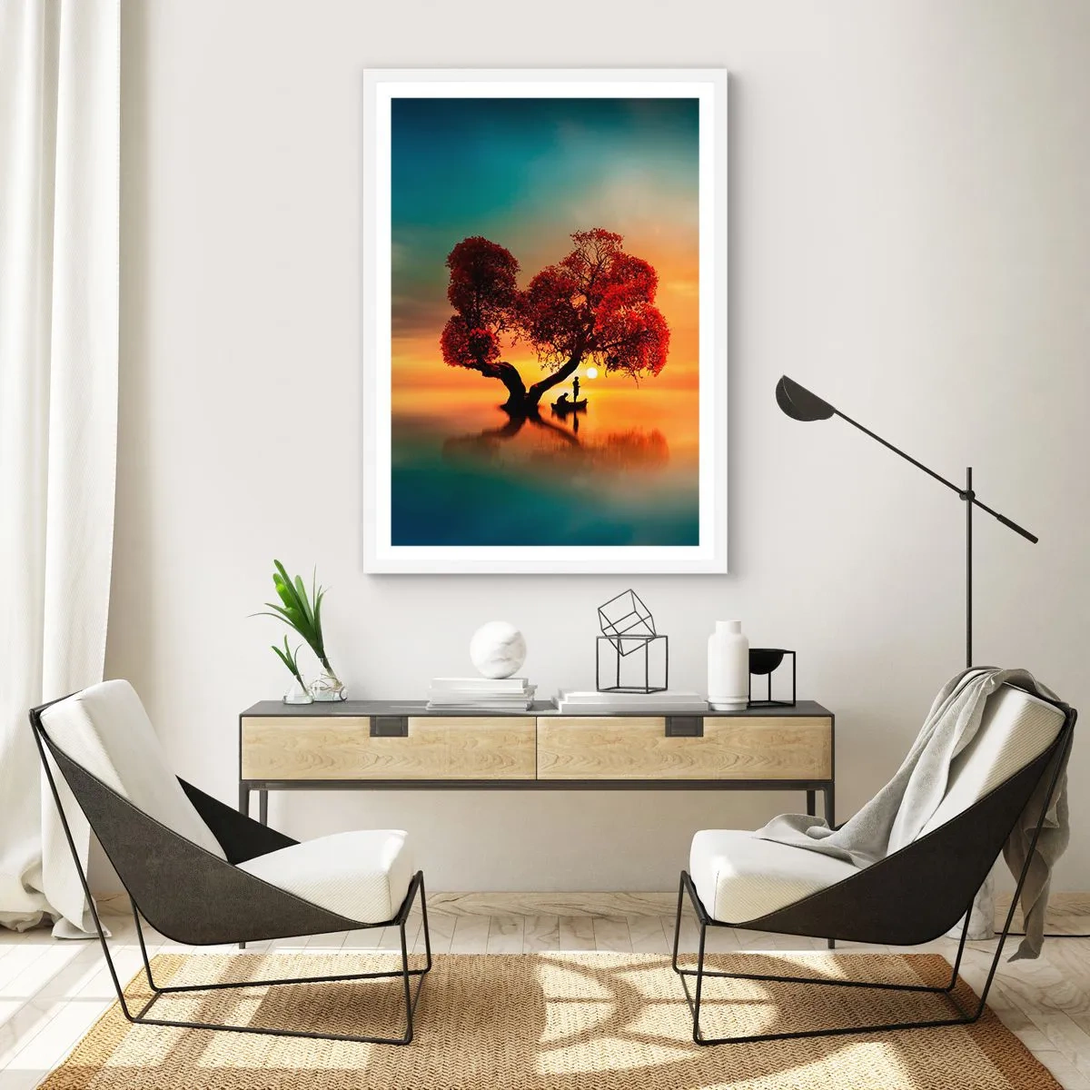 Poster in cornice bianca - Gli esiliati e il silenzio fuori dal mondo - 50x70 cm