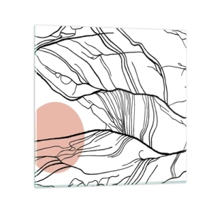 Quadro su vetro - Nella rete dei rami - 60x60 cm