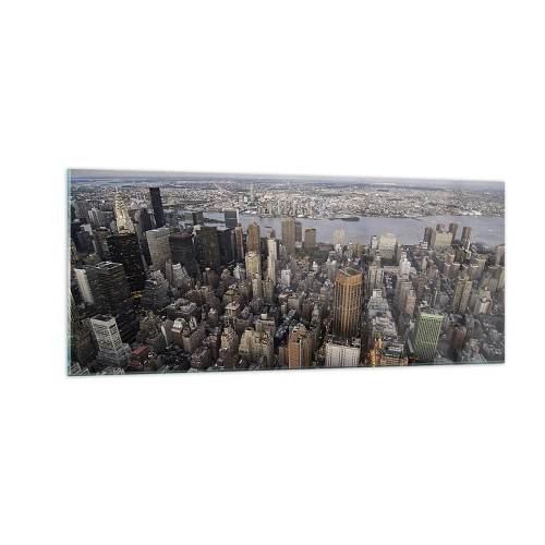 Quadro su vetro - Il cuore pulsante dei nostri tempi - 100x40 cm