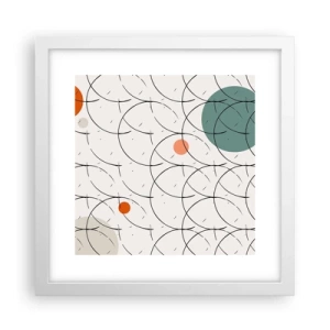 Poster in cornice bianca - Nello spirito della pop-art - 30x30 cm