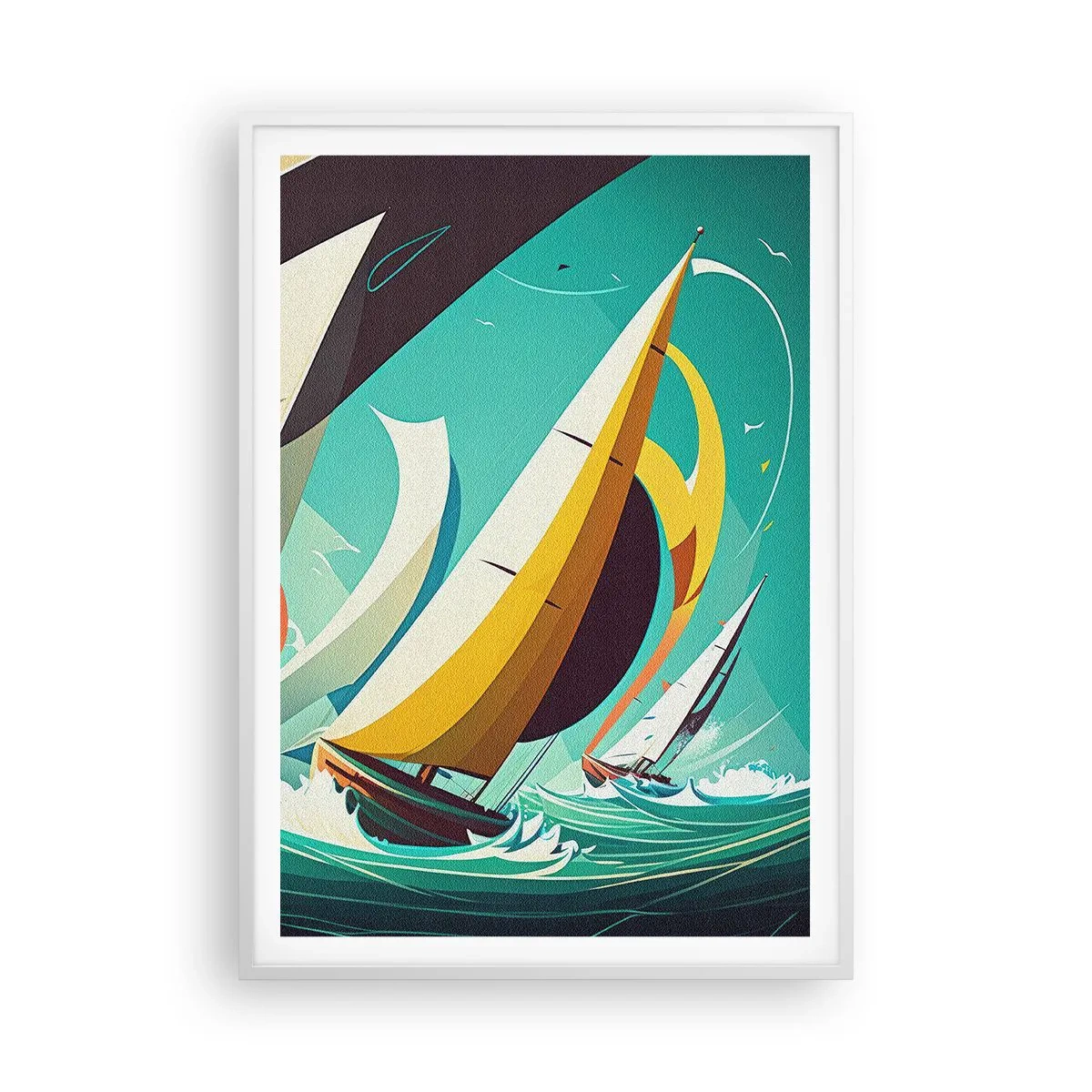 Poster in cornice bianca - Compagne degli elementi - 70x100 cm