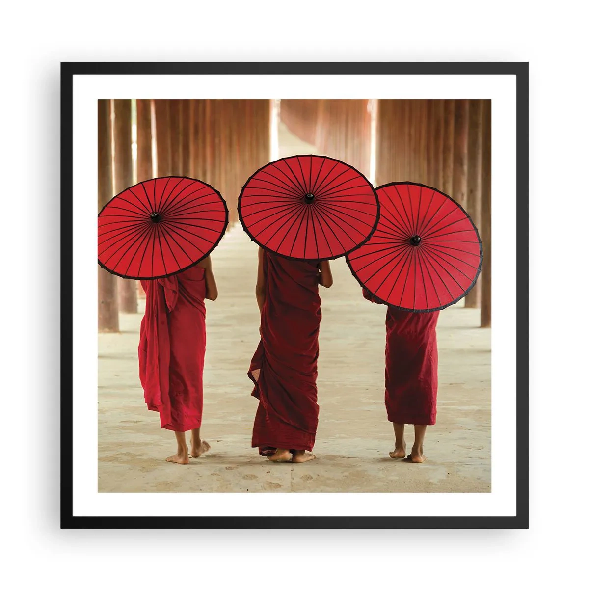 Poster in cornice nera - In cammino verso la Terra Pura - 60x60 cm