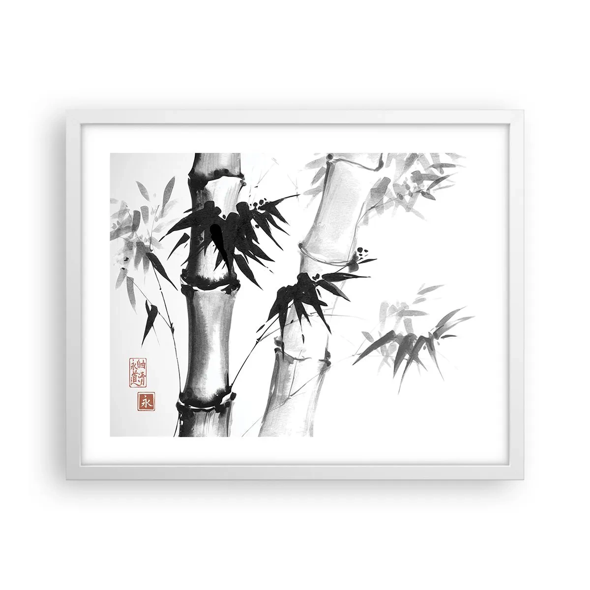 Poster in cornice bianca - Particolare d'oriente - 50x40 cm