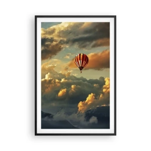 Poster in cornice nera - Volo perché voglio - 61x91 cm