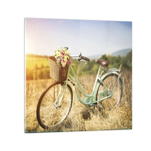 Quadro su vetro - Resto qui un attimo - 50x50 cm