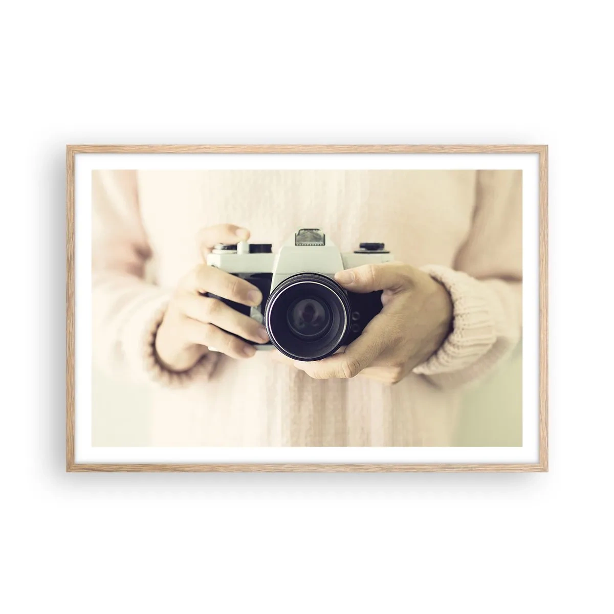 Poster in cornice rovere chiaro - Per vedere meglio... - 91x61 cm
