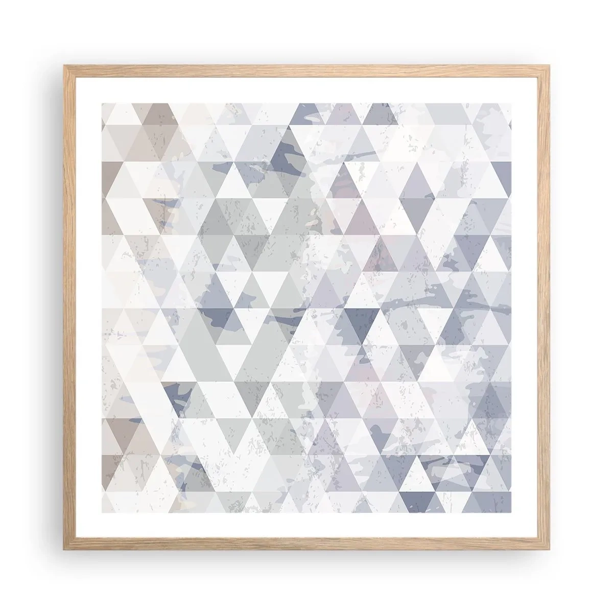 Poster in cornice rovere chiaro - Al ritmo di tre - 60x60 cm