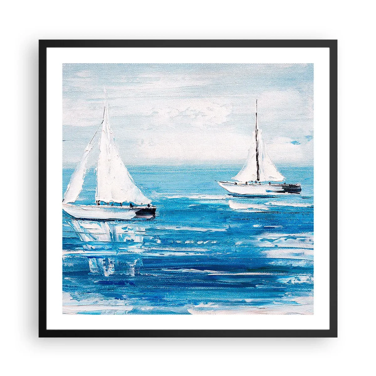 Poster in cornice nera - Con un amico al fianco - 60x60 cm