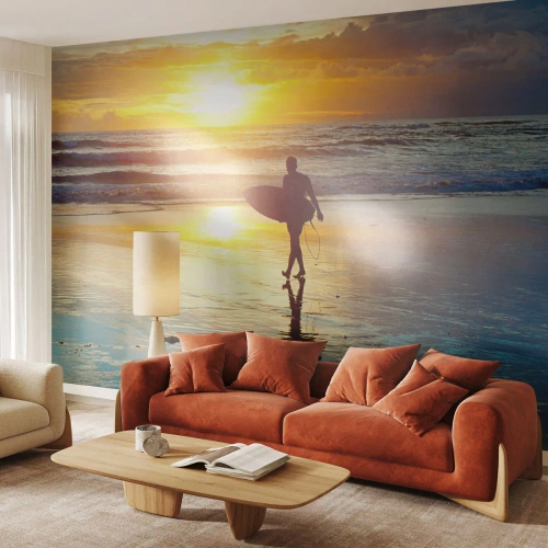Fotomurale su misura Premium Canvas - Il ritorno del guerriero - Sport, Fare surf, Indonesia