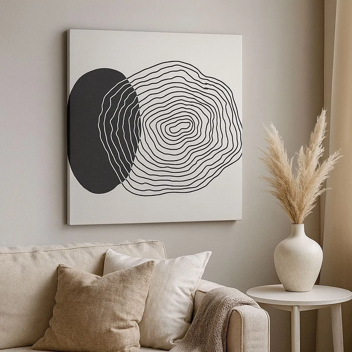 Quadro su tela - Stampe su Tela - Durata e vibrazione - 30x30 cm