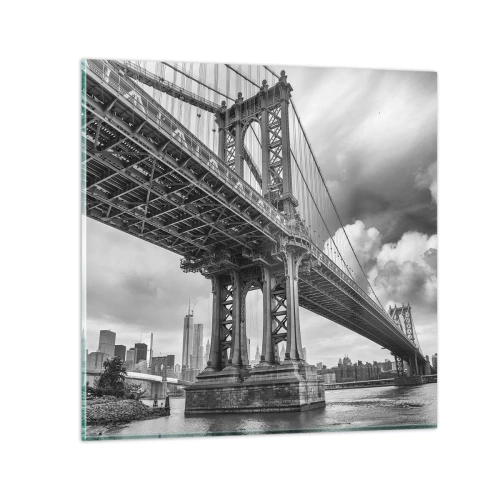 Quadro su vetro - Verso il cuore della città - 50x50 cm