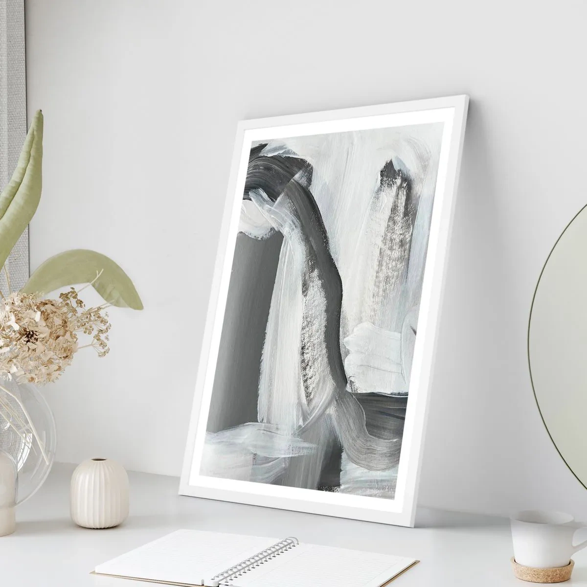 Poster in cornice bianca - Movimento deciso - 70x100 cm