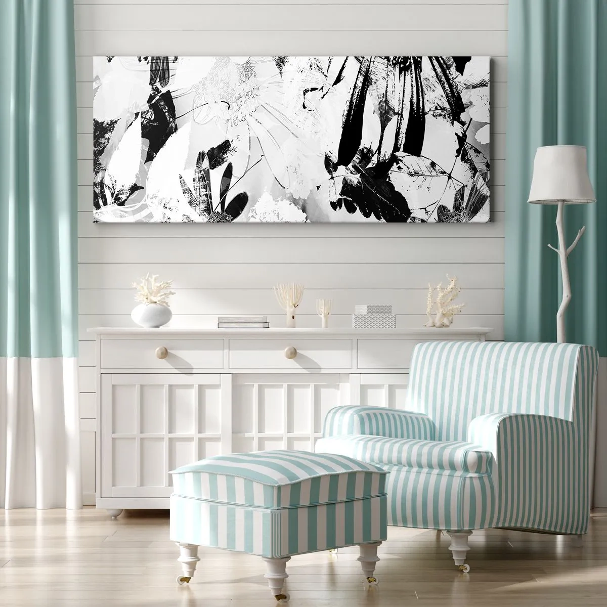 Quadro su tela - Stampe su Tela - Autunno in negativo - 100x40 cm