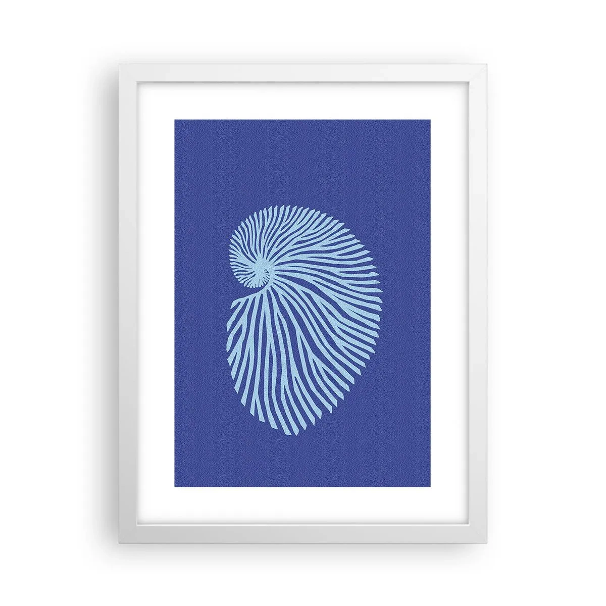 Poster in cornice bianca - La nascita della conchiglia - 30x40 cm