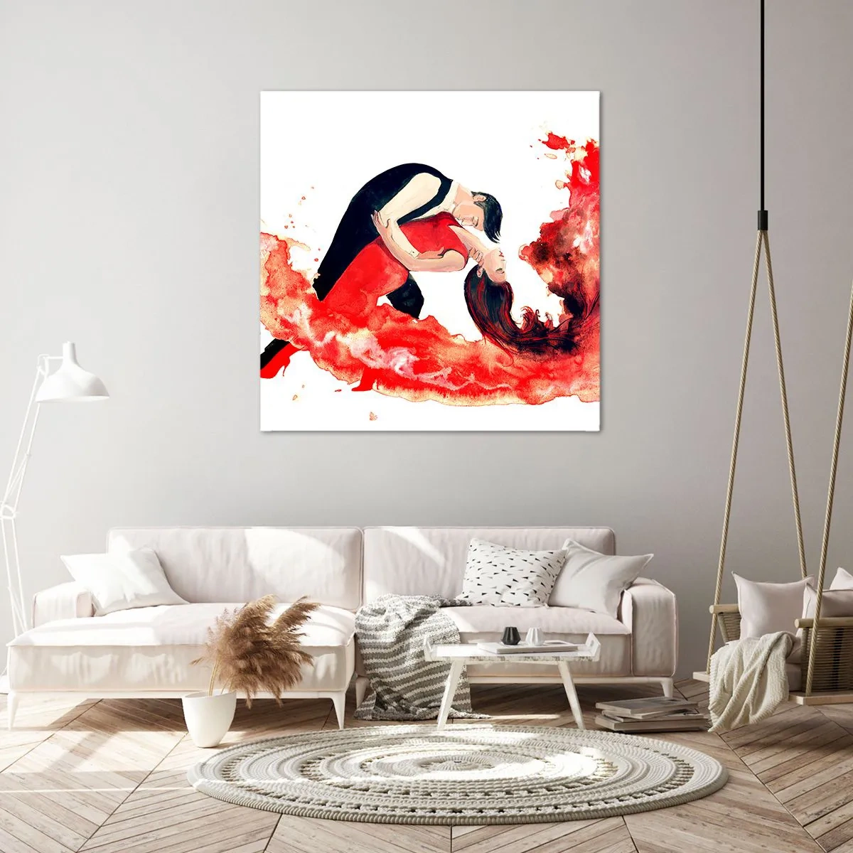 Quadro su tela - Stampe su Tela - Tango: un'onda di passione - 70x70 cm