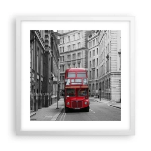 Poster in cornice bianca - Il quotidiano non deve essere grigio - 40x40 cm