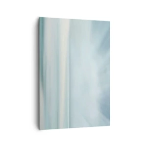 Quadro su tela - Stampe su Tela - Un paesaggio minimalista nelle delicate tonalità del blu - 50x70cm - Pace fino all'orizzonte - Decorazione murale moderna per soggiorno e camera da letto ARTTOR