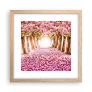 Poster in cornice rovere chiaro - La strada verso il paradiso - 30x30 cm