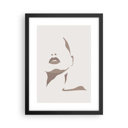 Poster in cornice nera - Fatta di luce e ombra - 30x40 cm