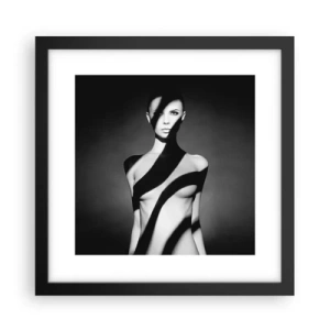 Poster in cornice nera - Luci e ombre - 30x30 cm