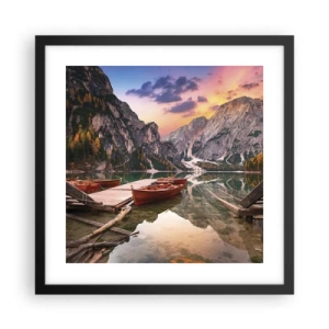 Poster in cornice nera - La promessa del giorno - 40x40 cm