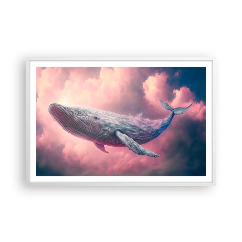 Poster in cornice bianca - Strofinati gli occhi - 91x61 cm