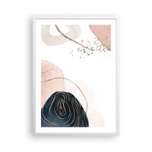 Poster in cornice bianca - Tutto scorre - 50x70 cm