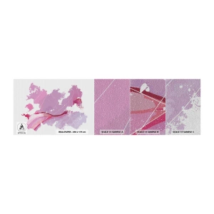 Campione di Fotomurale Premium Sand - Mappa del mondo rosa - Minimalismo, Pastello, Carta geografica - 100x30 cm