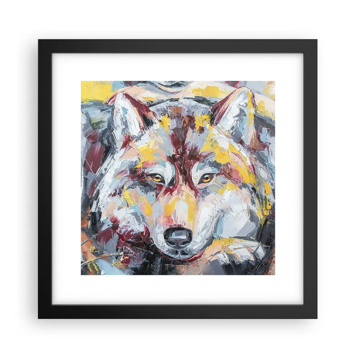 Poster in cornice nera - Pace tra i suoi - 30x30 cm