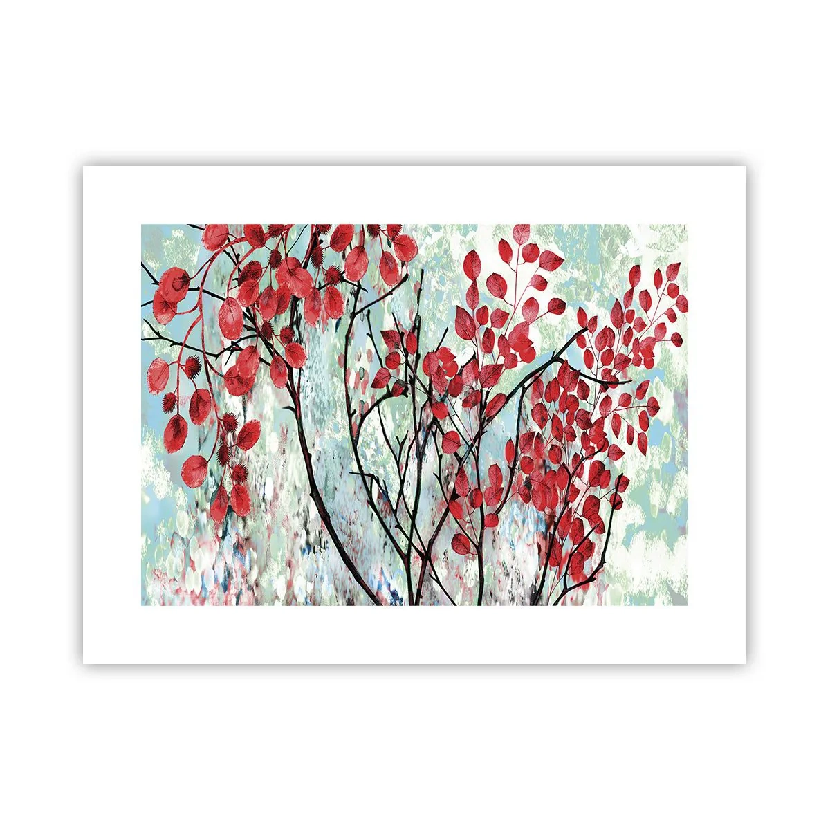 Poster - Albero in scarlatto - 40x30 cm