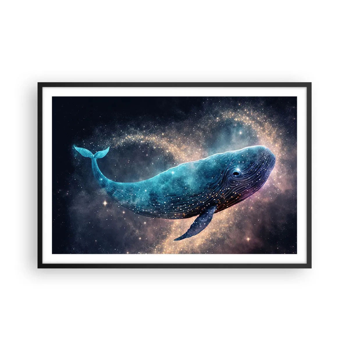 Poster in cornice nera - Esiste un mondo... - 91x61 cm