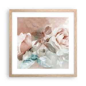 Poster in cornice rovere chiaro - Lo spirito del romanticismo - 40x40 cm
