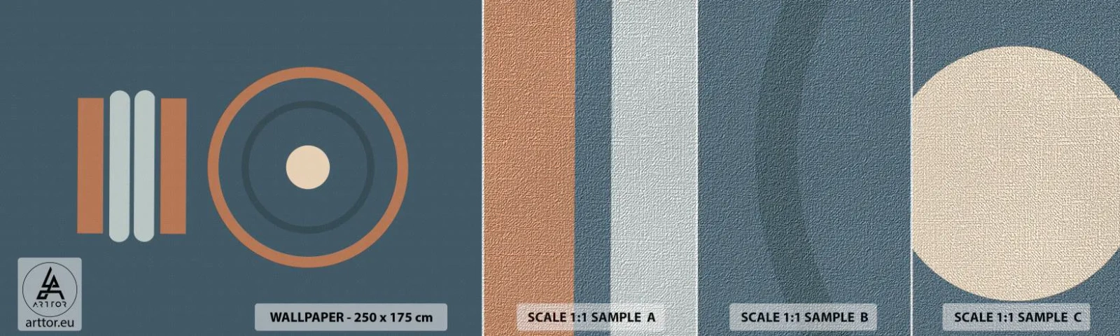 Campione di Fotomurale Premium Canvas - L'essenza delle cose - Astrazione, Pezzo, Grafica - 100x30 cm