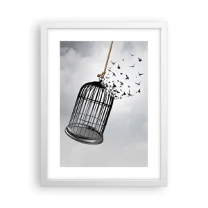 Poster in cornice bianca - Fede... Speranza... Libertà! - 30x40 cm