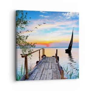 Quadro su tela - Stampe su Tela - Buona sera - 30x30 cm