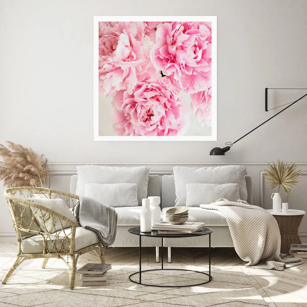 Poster - Nel fasto rosa - 60x60 cm