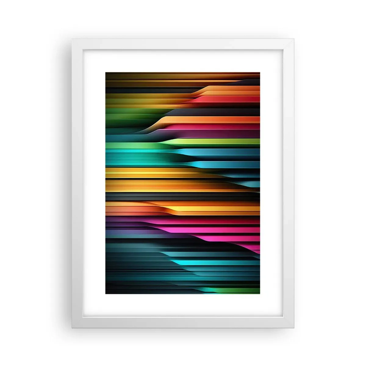 Poster in cornice bianca - Organi di luce - 30x40 cm