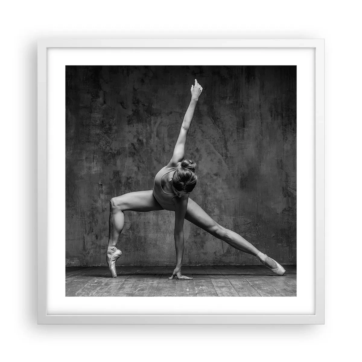 Poster in cornice bianca - Ideale di equilibrio - 50x50 cm