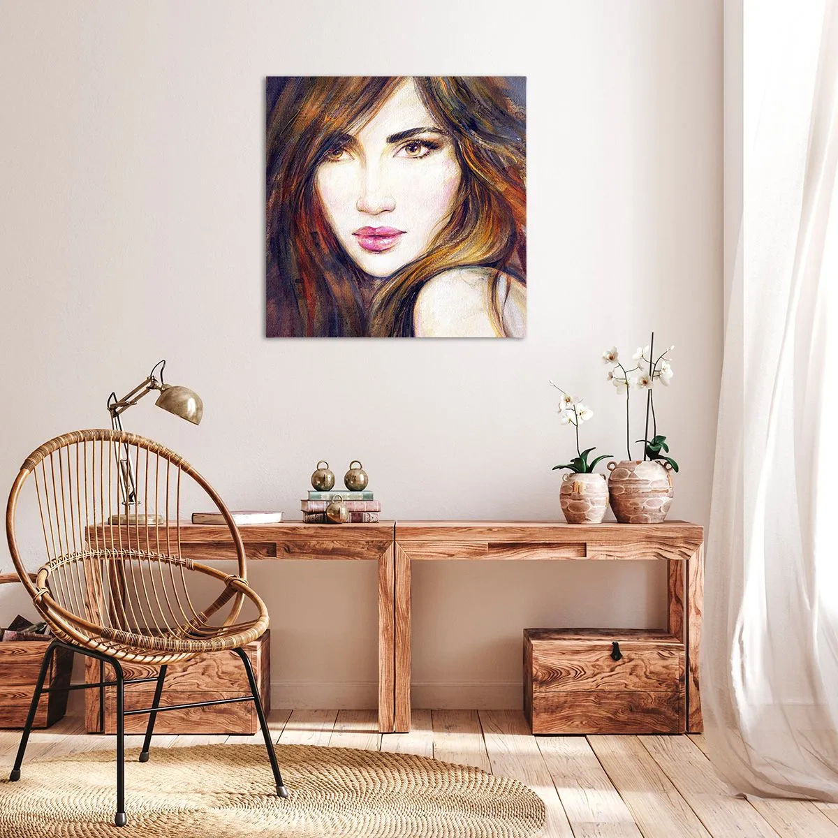 Quadro su tela - Stampe su Tela - Un penny per i tuoi pensieri - 70x70 cm