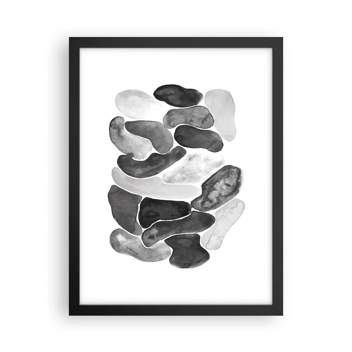 Poster in cornice nera - Astrazione rocciosa - 30x40 cm