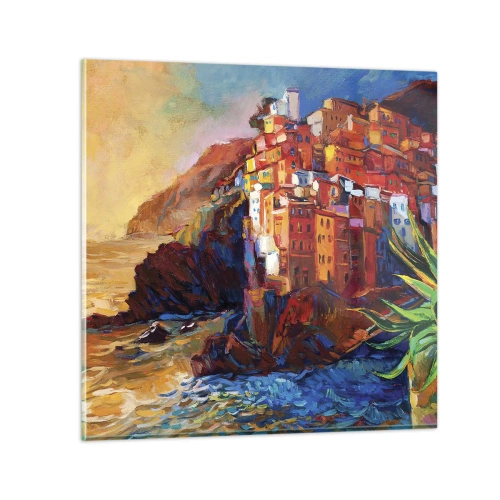 Quadro su vetro - Atmosfera italiana - 30x30 cm